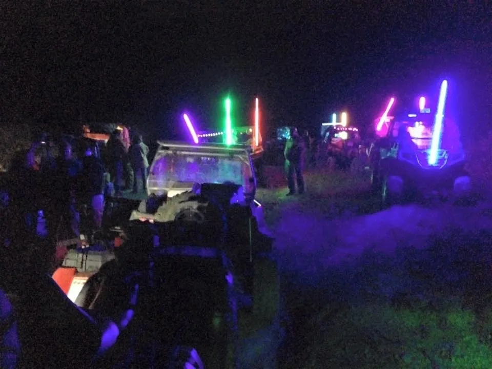 ATVs with neon lights