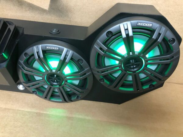 ATV stereo with green lights icon