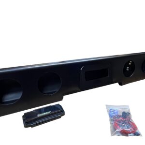 Black triple-gauge dashboard pod with wiring