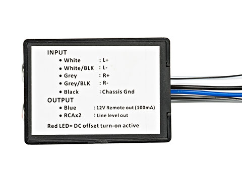 Labeled wiring harness adapter with colored wires
