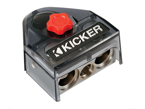 Kicker three-way power distribution block