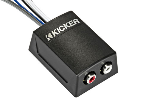 Kicker RCA line output converter with wires