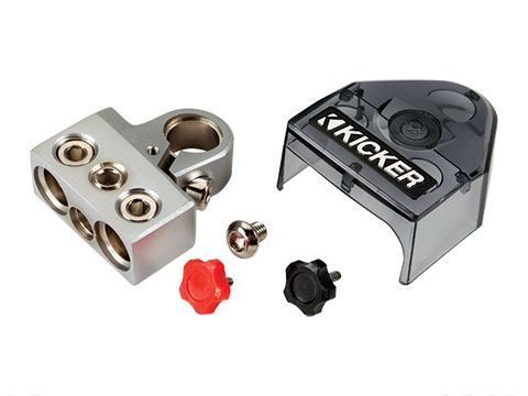 Kicker car audio distribution block with cover